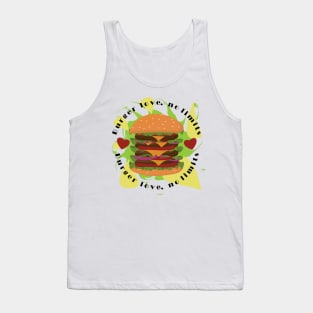 Burger Love, No Limits In An Artistic Manner Tank Top